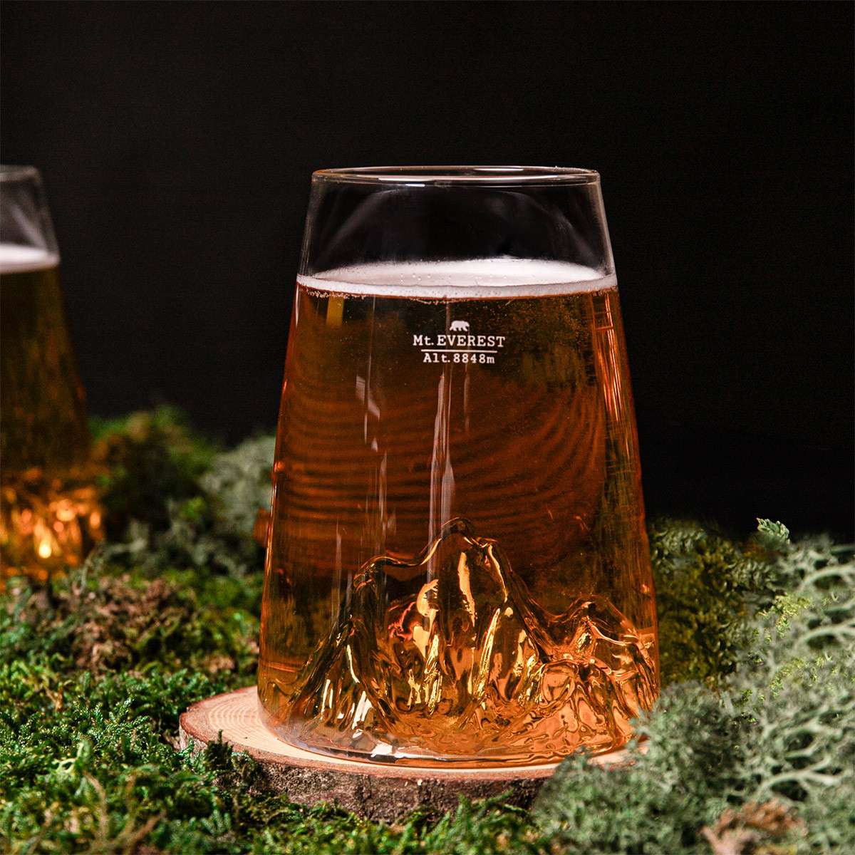 Alaskan Maker Long Drink Topographic Glass