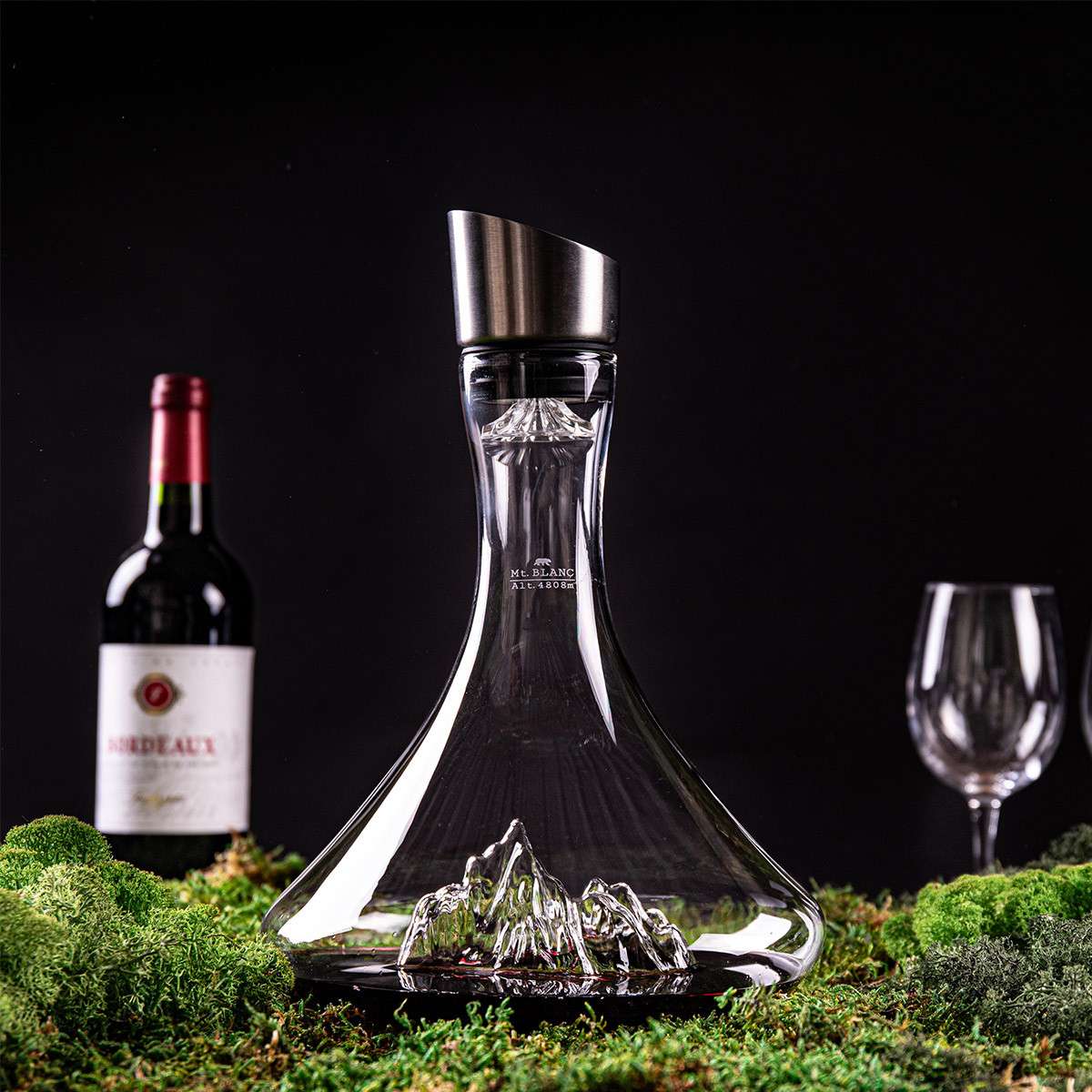 Alaskan Maker Topographic wine decanter