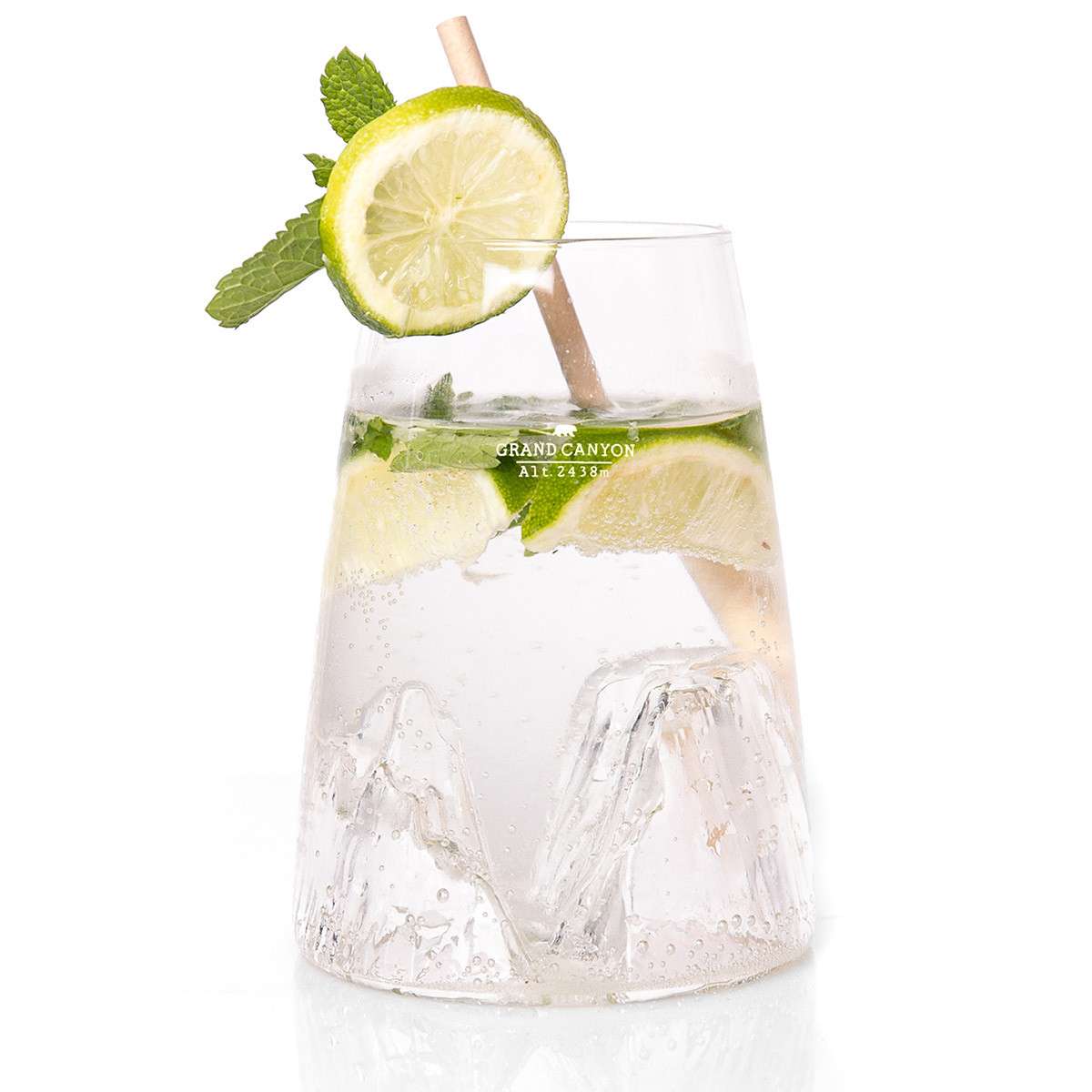 Alaskan Maker Long Drink Topographic Glass