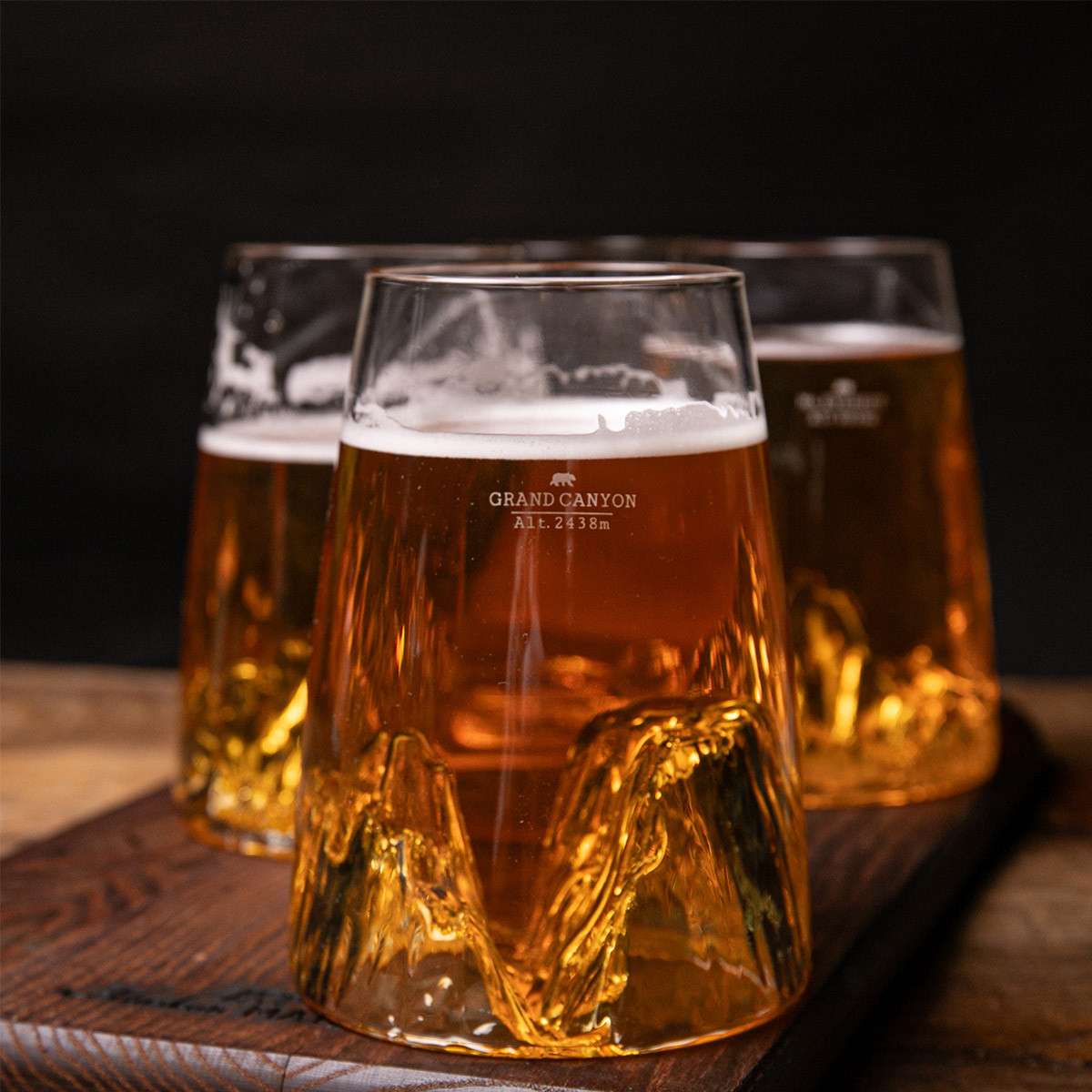 Alaskan Maker Long Drink Topographic Glass