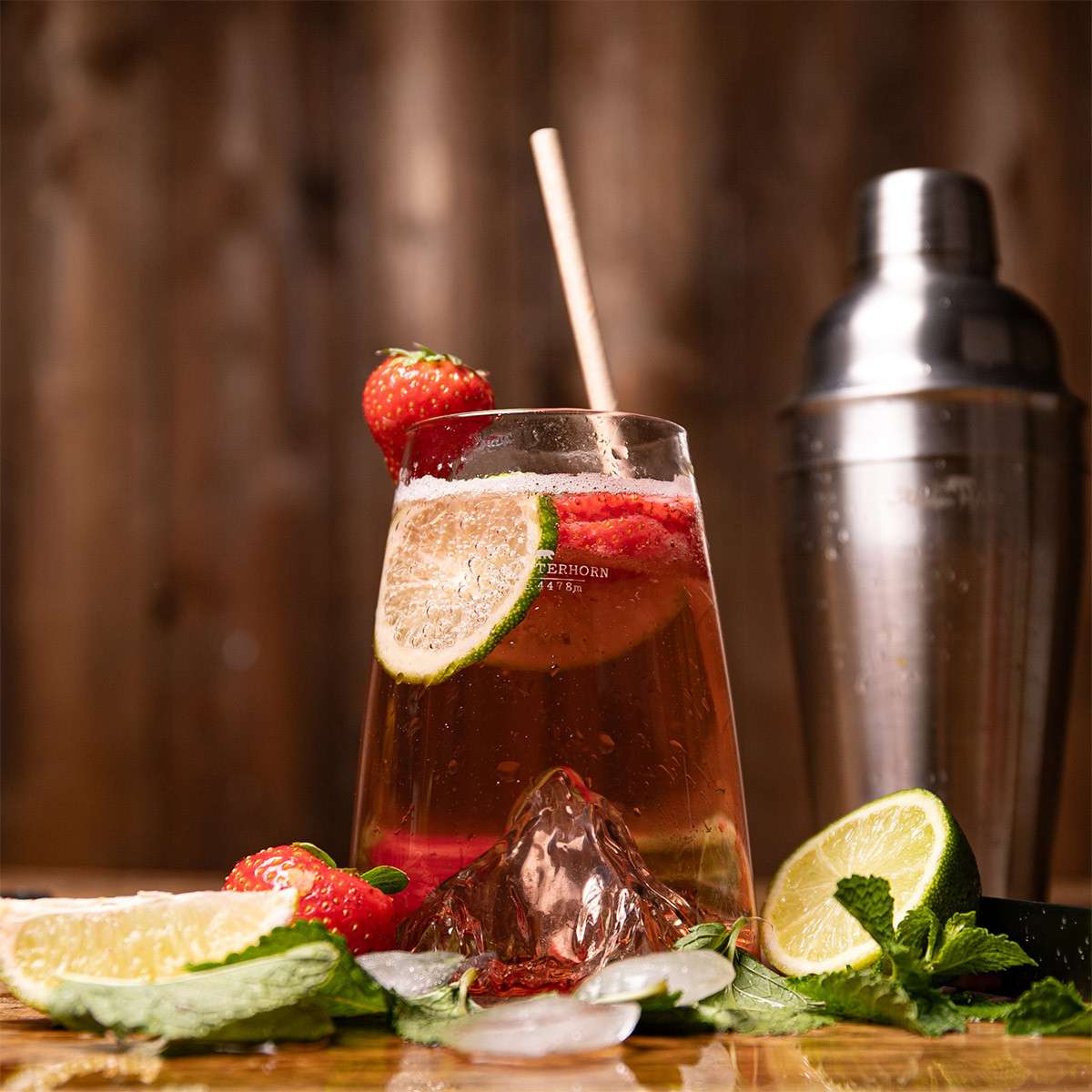 Alaskan Maker Long Drink Topographic Glass