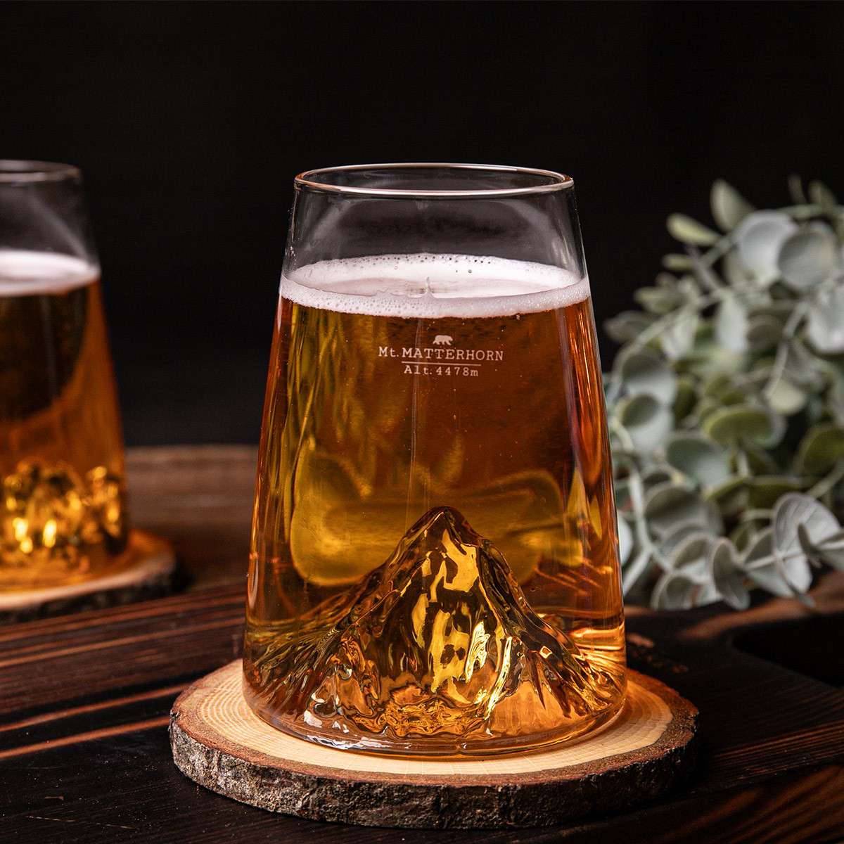 Alaskan Maker Long Drink Topographic Glass