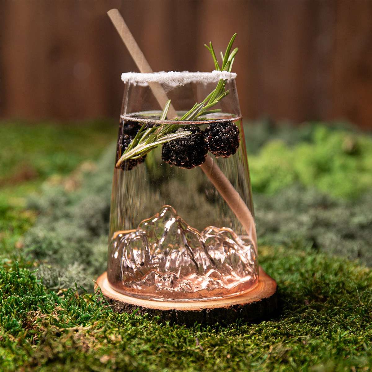 Alaskan Maker Long Drink Topographic Glass