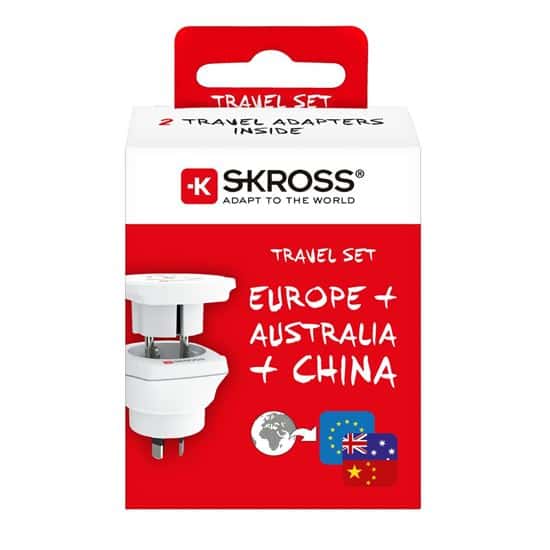 SKROSS Europa/Australija/Kina, putni adapter tipa I