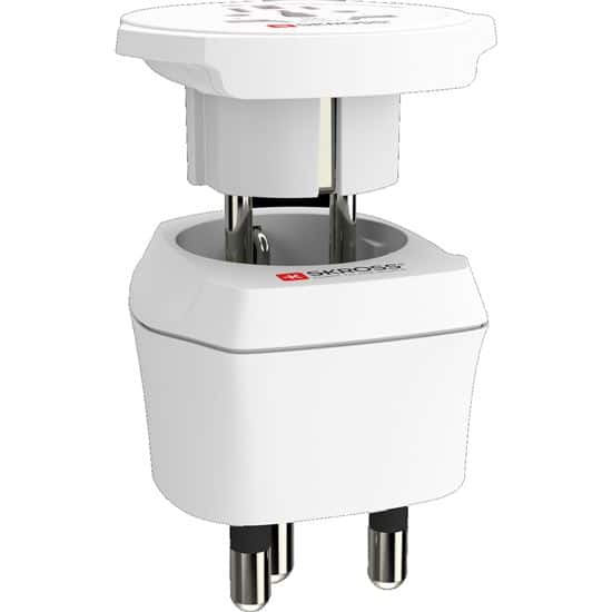 SKROSS South Africa & Europe, type M combo travel adapter