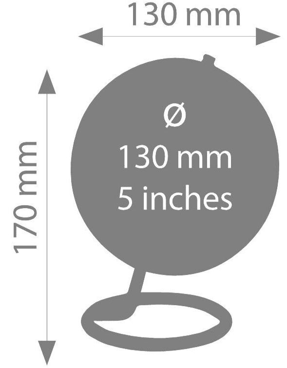 Emform Galilei White 13cm Mini globe