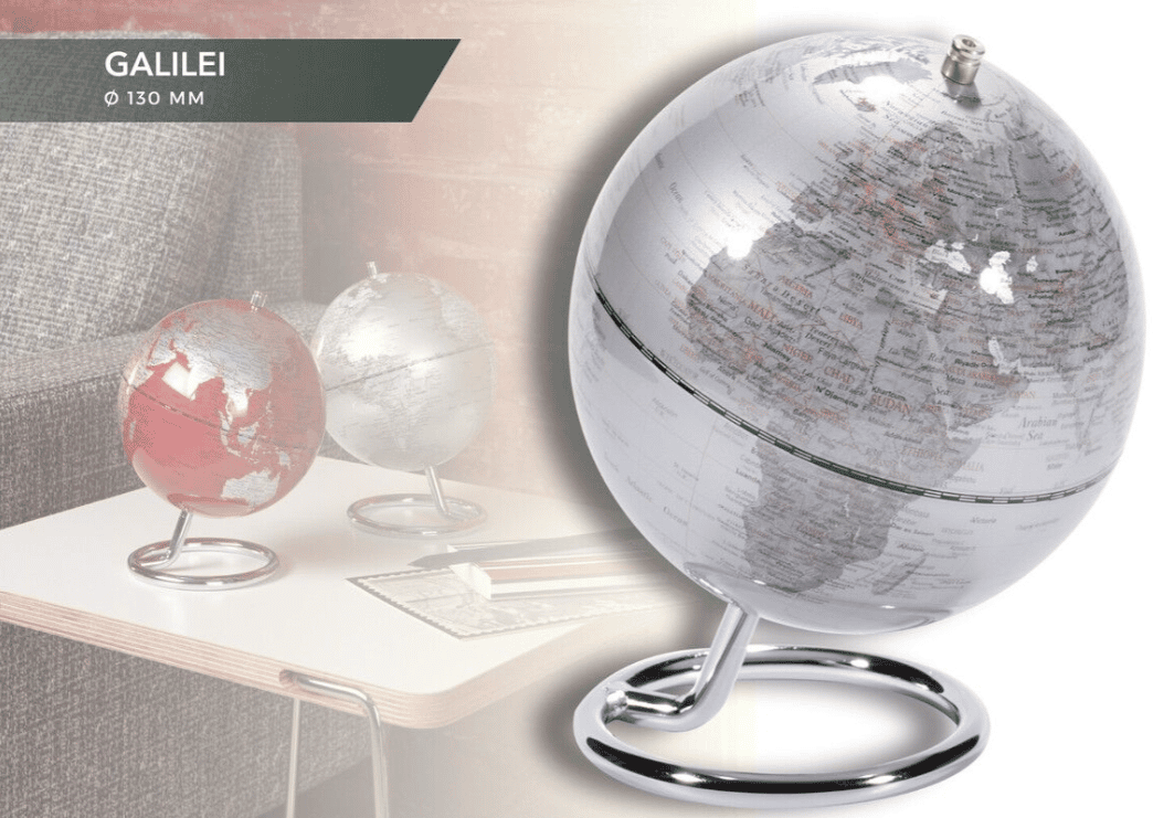 Emform Galilei White 13cm Mini globe