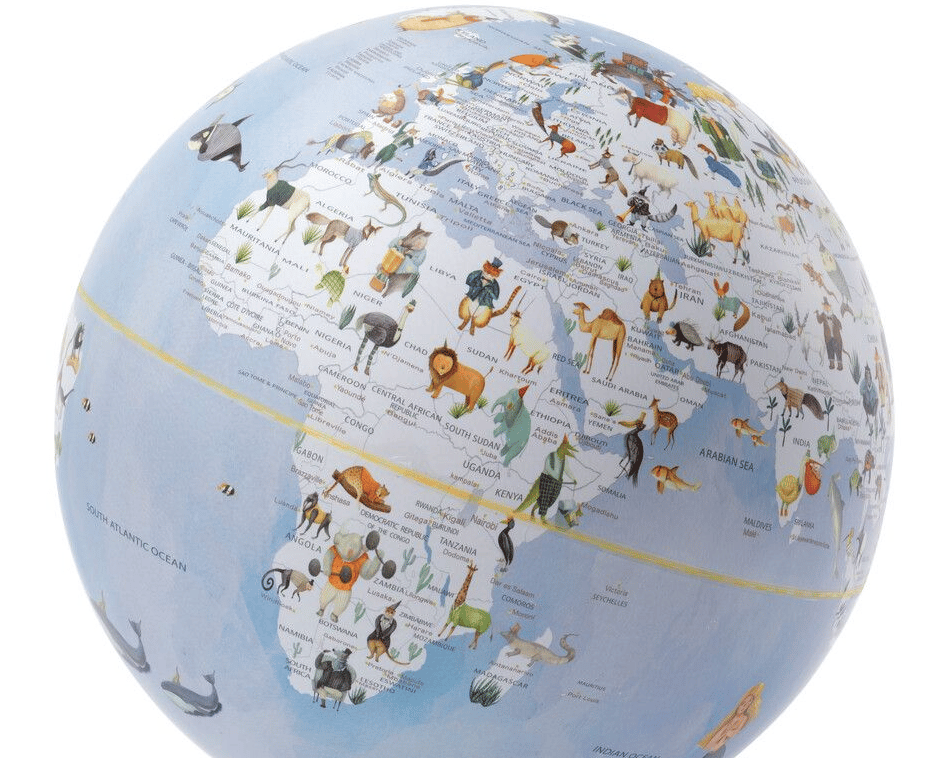 Emform Svět divoké přírody 25 cm modrý glóbus