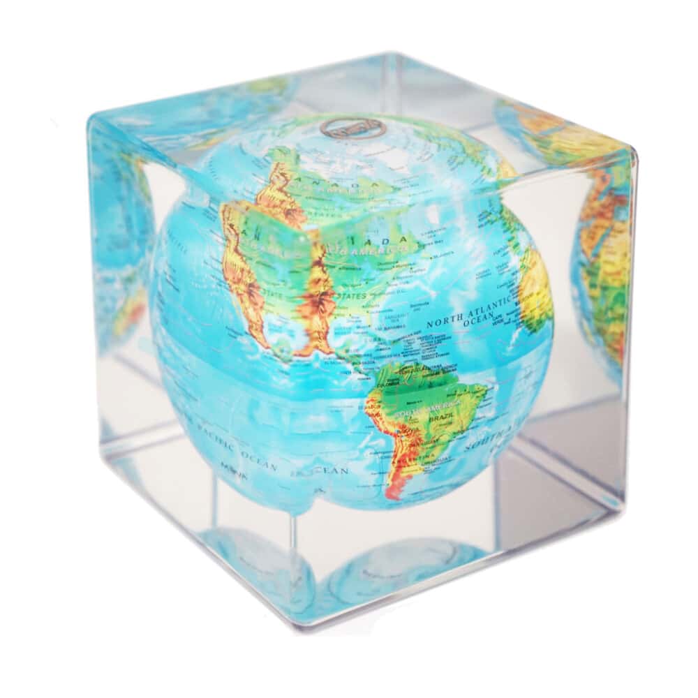 MOVA  5" Relief map blue Cube