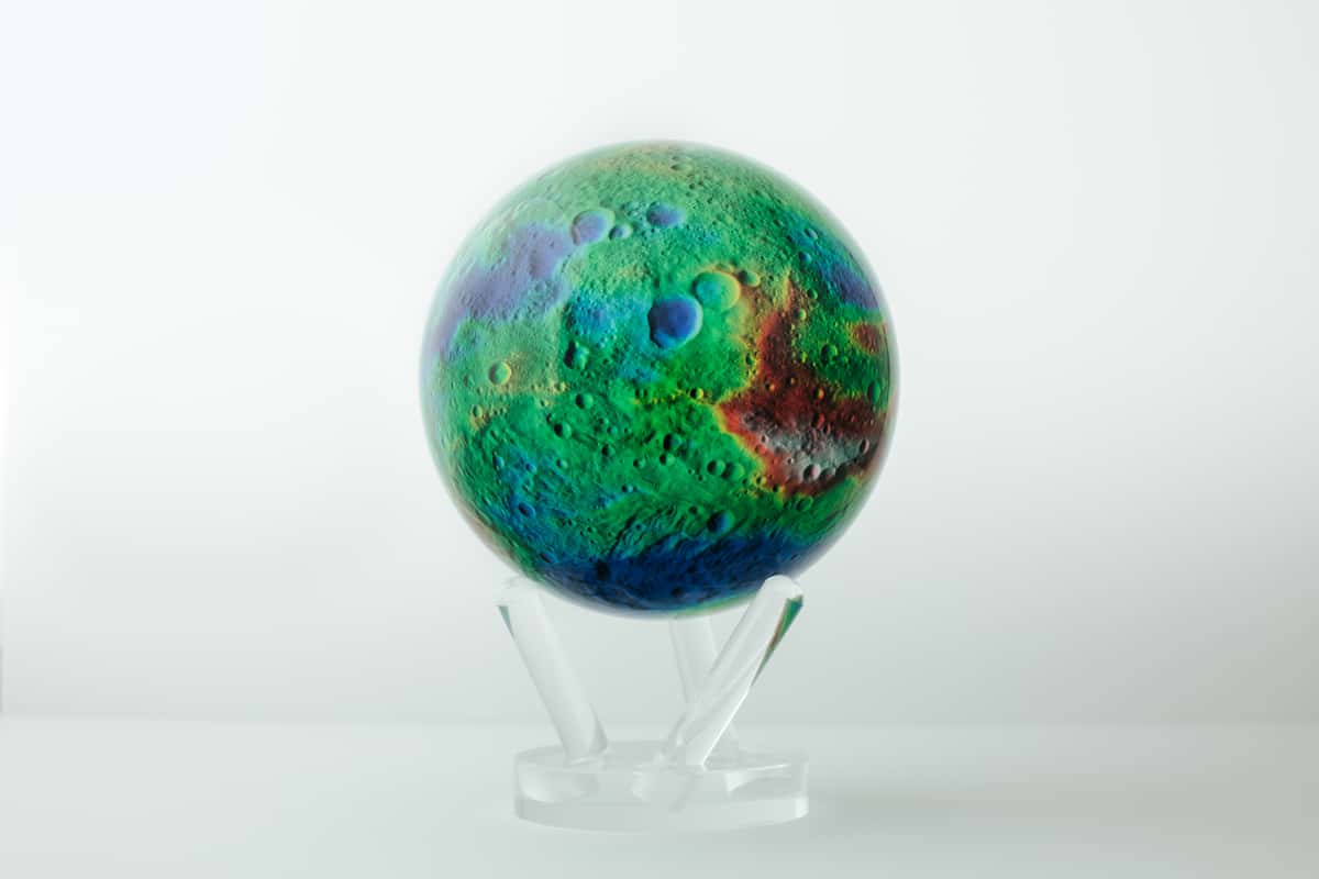 MOVA Vesta Asteroid self-rotating Globe