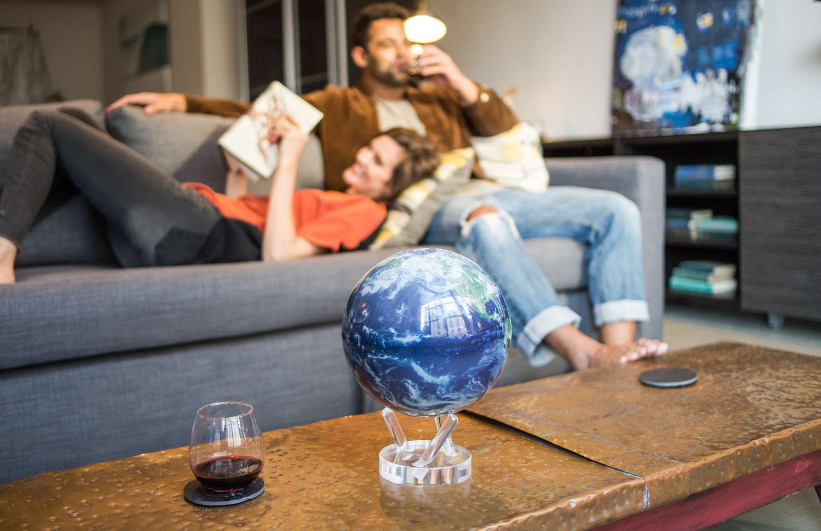 MOVA Earth with Clouds Self Rotating Globe