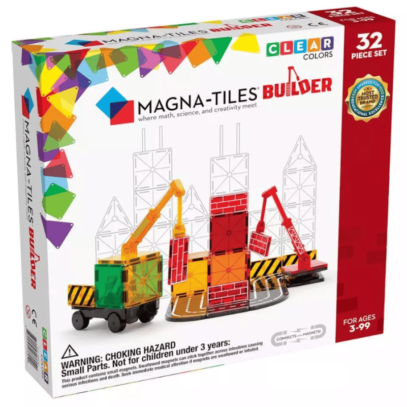 Magna-Tiles Builder Magnetni gradbeni set z 32 deli