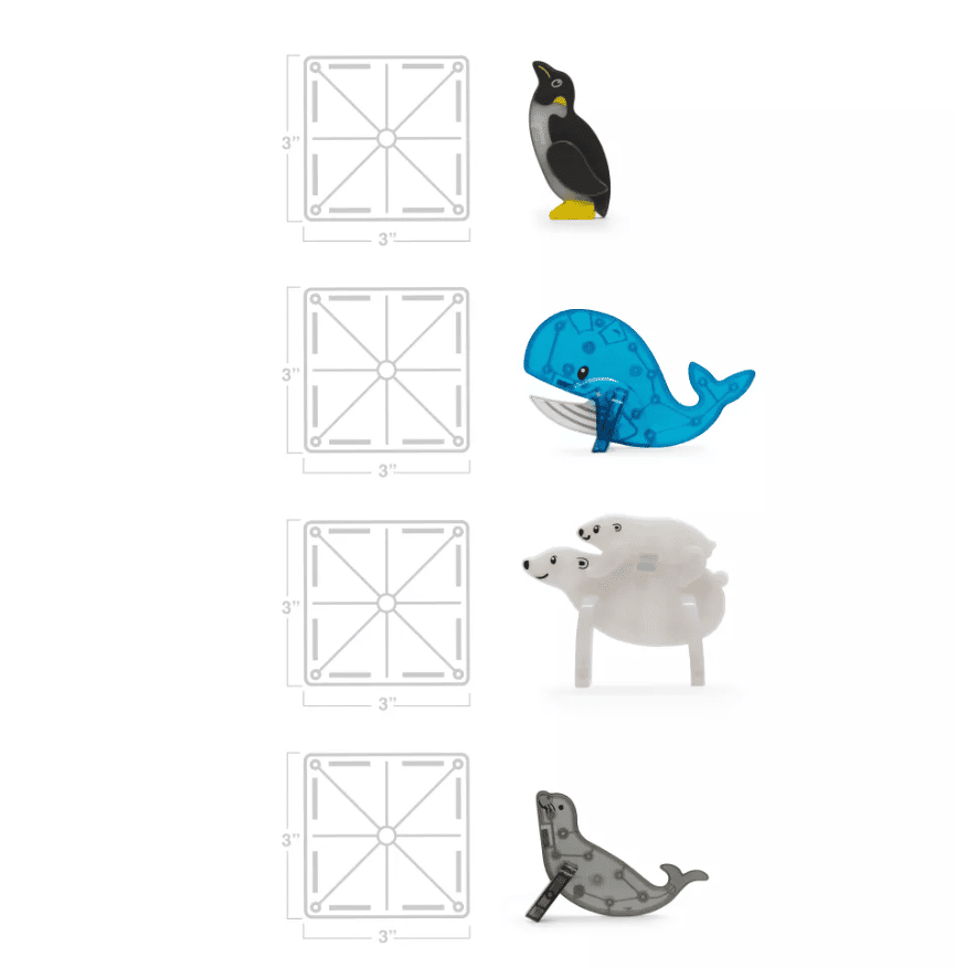 Magna-Tiles Arctic Magnetic Building Set 25 parts