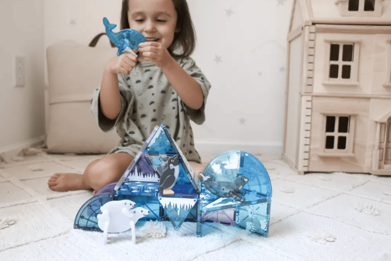 Комплект магнитни строителни плочки Magna-Tiles Arctic 25 части