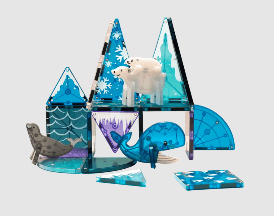 Комплект магнитни строителни плочки Magna-Tiles Arctic 25 части