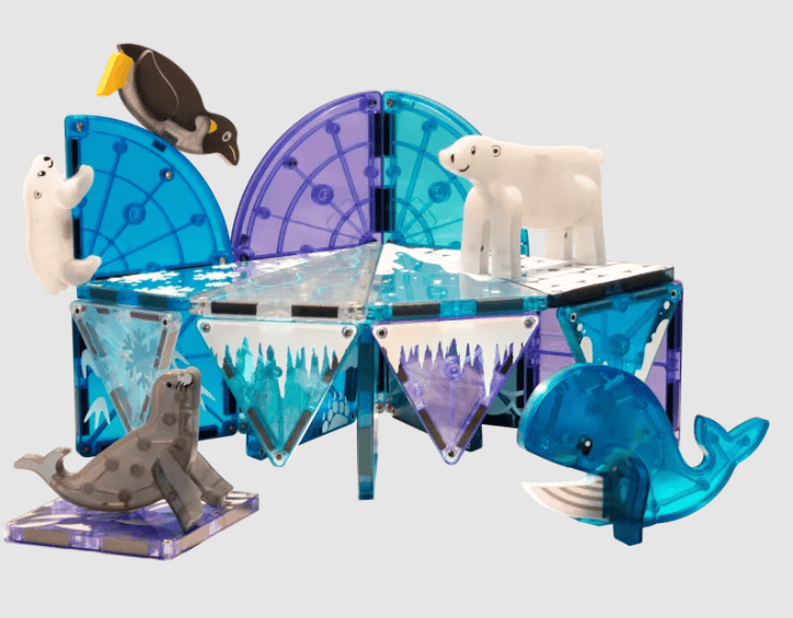 Комплект магнитни строителни плочки Magna-Tiles Arctic 25 части