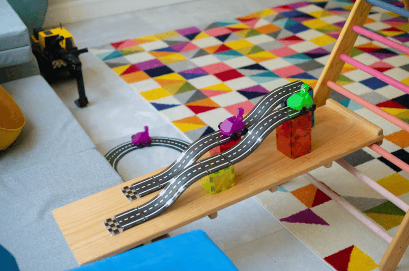 Magna-Tiles Downhill Duo Kit magnético de 40 piezas