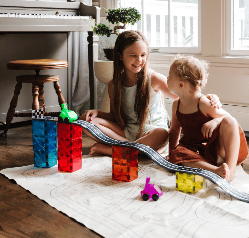 Magna-Tiles Downhill Duo Kit magnético de 40 piezas