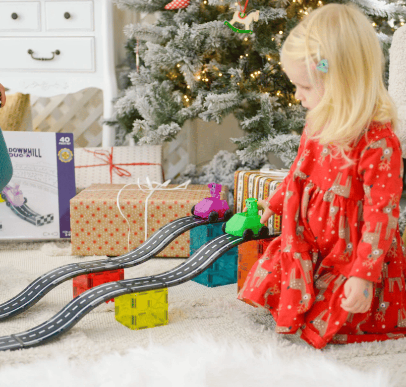 Magna-Tiles Downhill Duo Kit magnético de 40 piezas