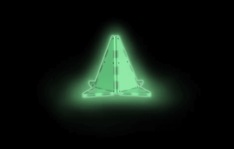 Magna-Tiles Glow 16-Piece building set