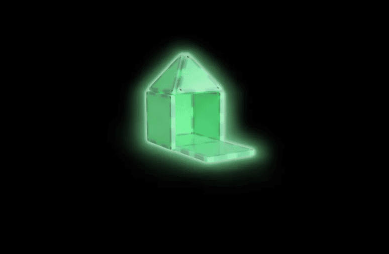 Magna-Tiles Glow de 16 piezas Juego de construcción