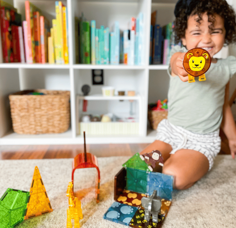 Magna-Tiles Safari Animals 25-Piece Magnetic Set