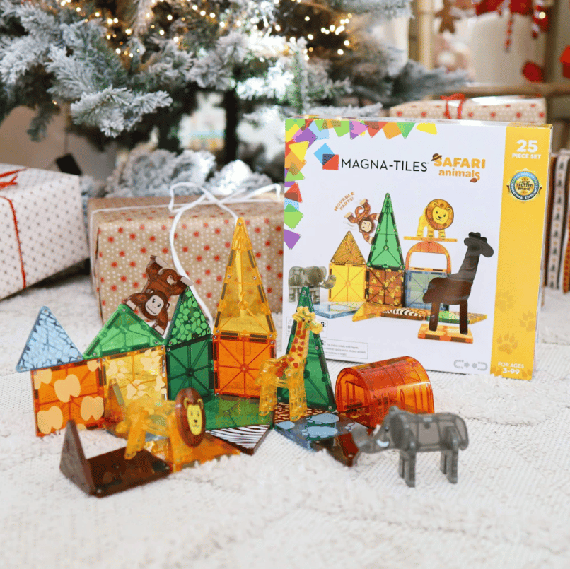 Magna-Tiles Safari Animals 25-Piece Magnetic Set