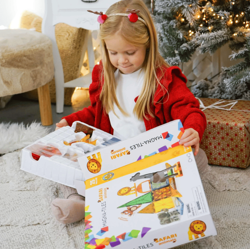 Magna-Tiles Safari Animals 25-Piece Magnetic Set