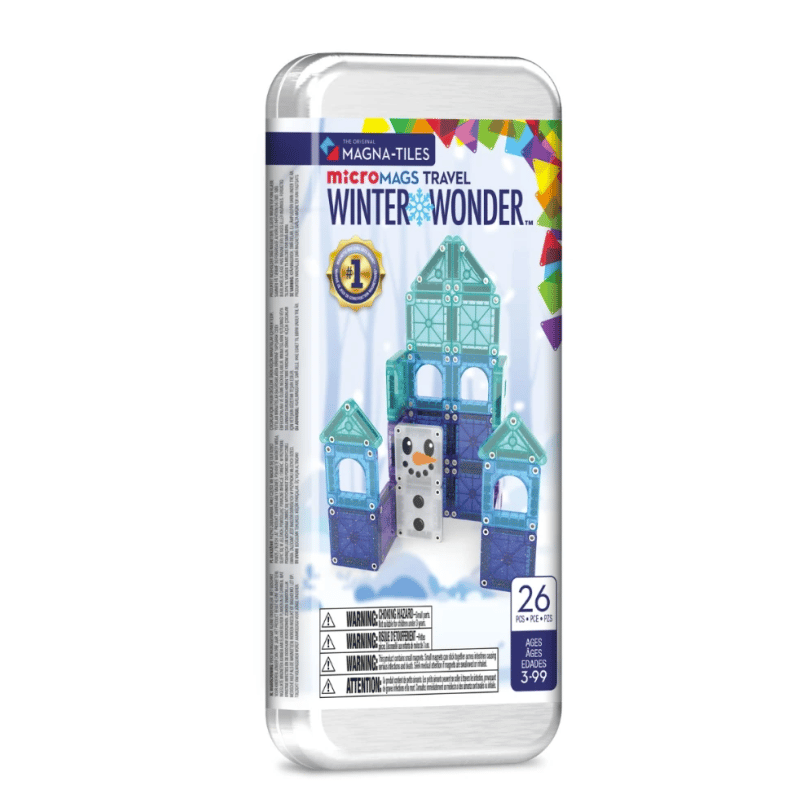 Magna-Tiles microMAGS Winter Wonderland Travel Set (26 pieces)