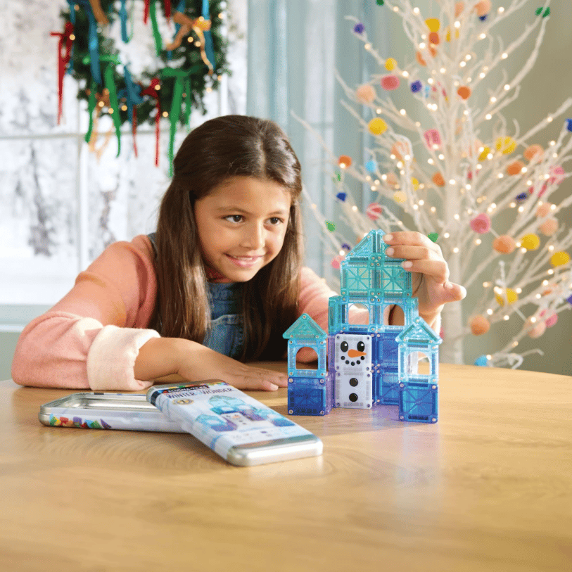 Magna-Tiles microMAGS Winter Wonderland Travel Set (26 pieces)