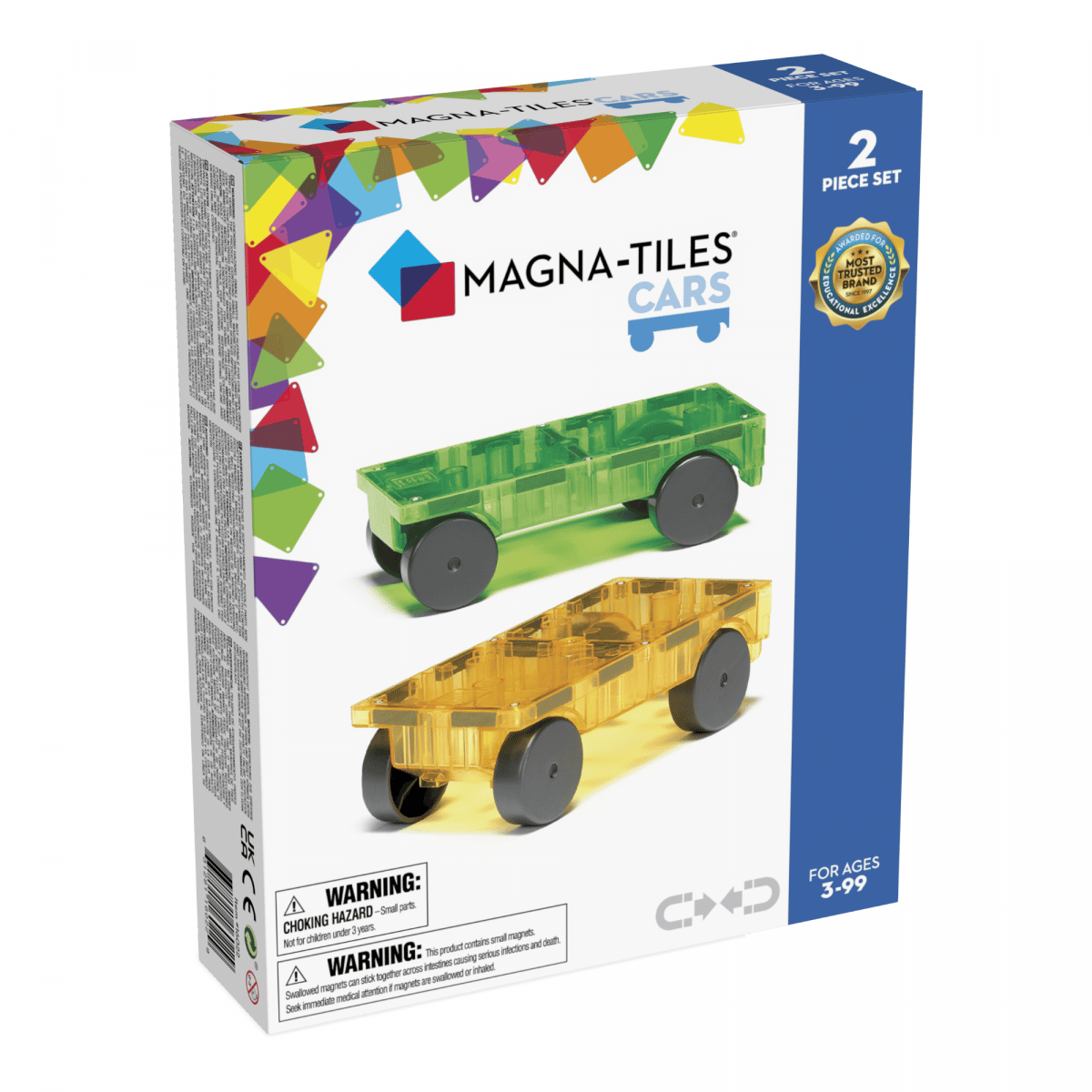 Magna-Tiles Magnetska građevinska igračka Automobili 2 komada