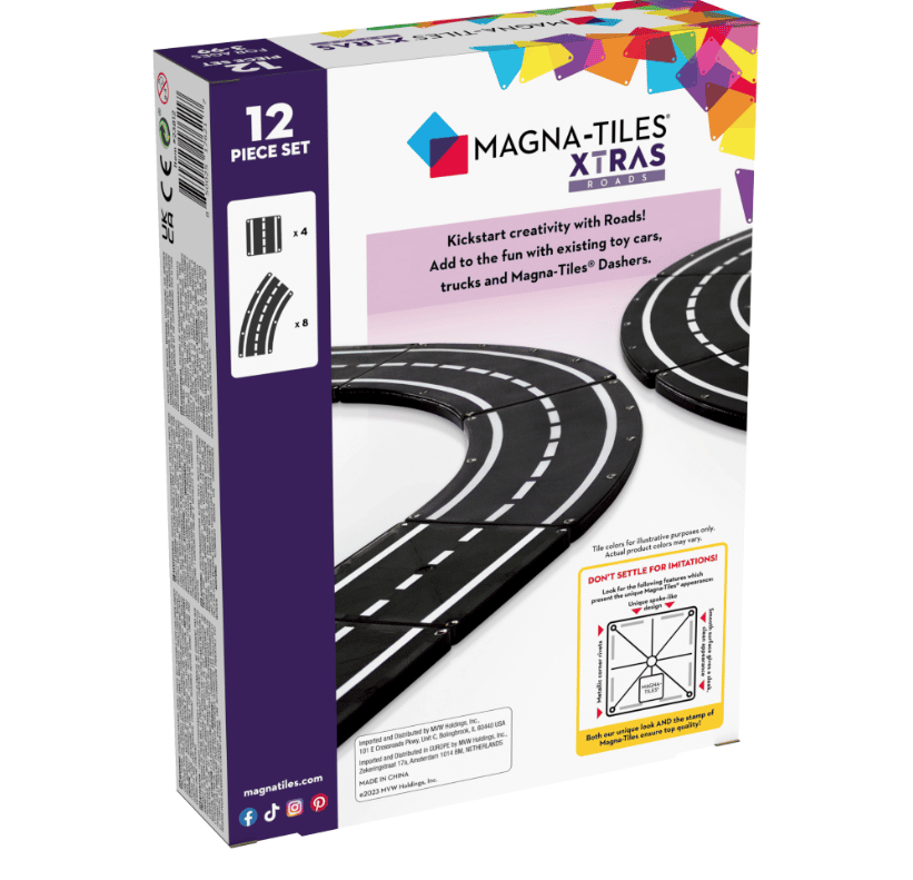Magna-Tiles Roads 12-Piece Set