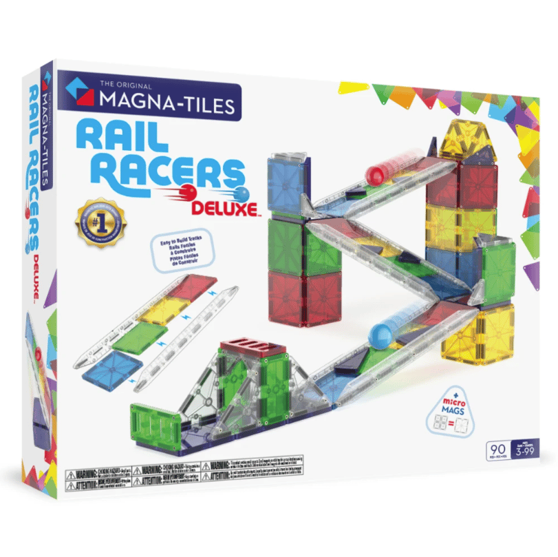 Magna-Tiles Magnetic Rail Racers Deluxe 90 pieces