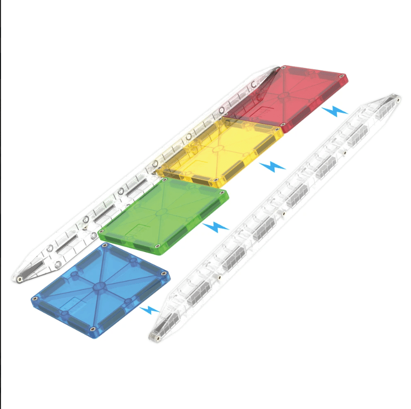 Magna-Tiles Magnetic Rail Racers Deluxe 90 pieces