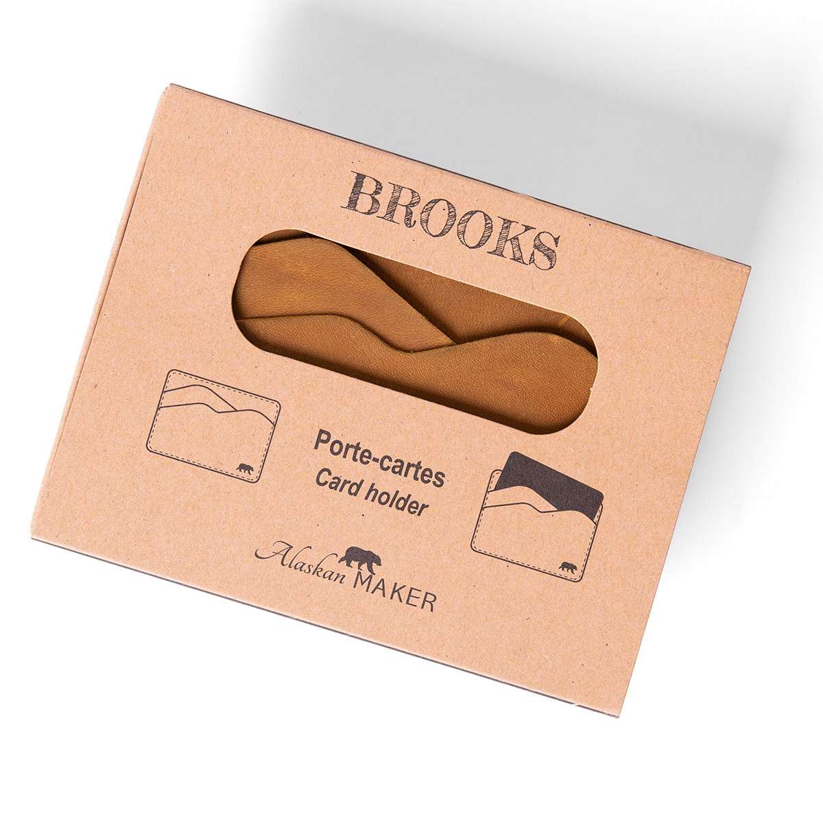 Alaskan Maker BROOKS ultra tanki kožni etui za kartice