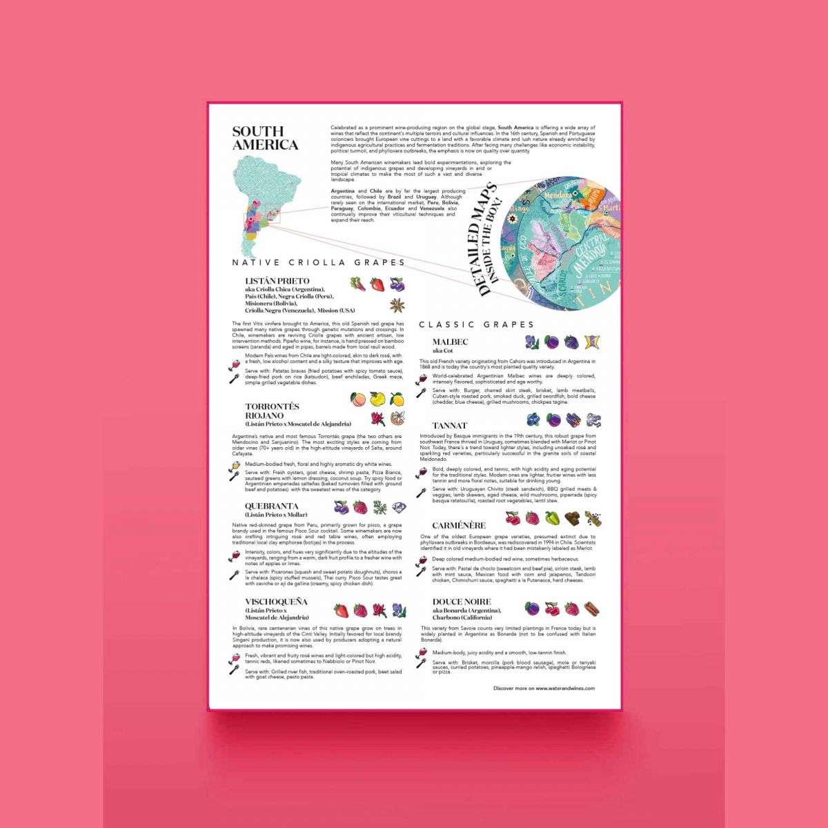 Vatten och vin Sydamerika Pussel