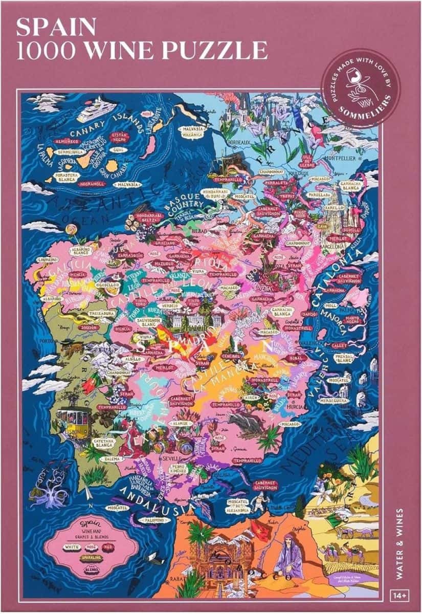Vatten och viner Spanien Pussel