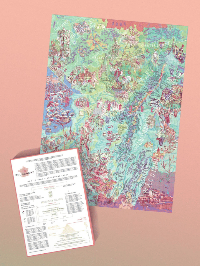 Water and Wines Bourgogne Wine Puzzle