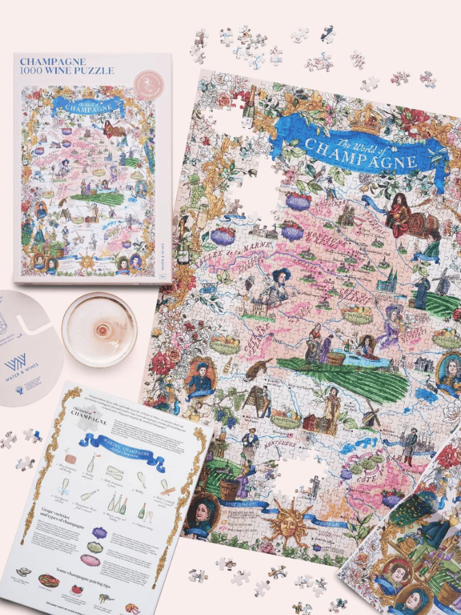 Water and Wines Champagne Wine Puzzle