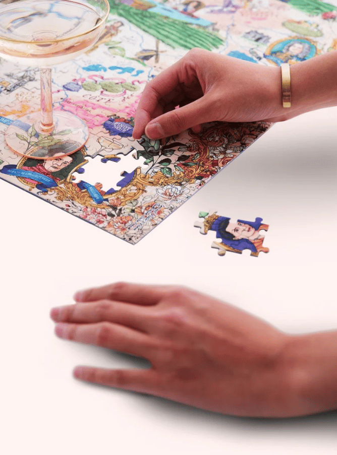 Water and Wines Champagne Wine Puzzle