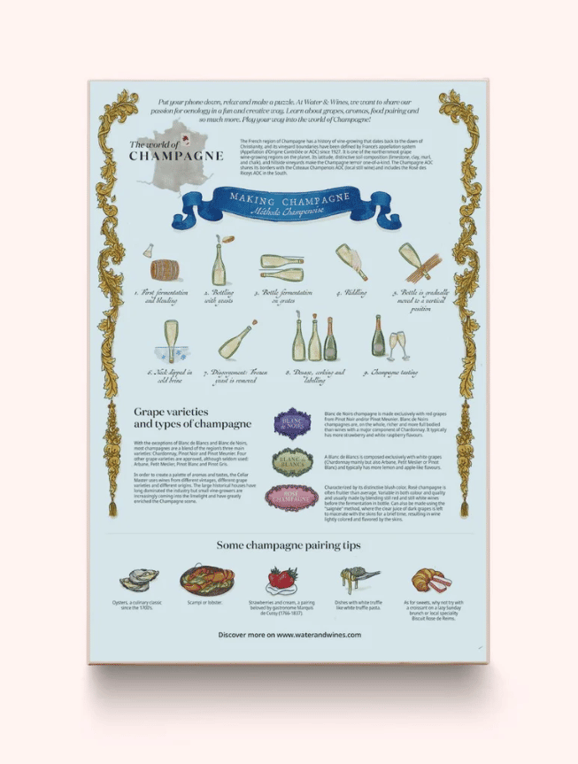 Water and Wines Champagne Wine Puzzle