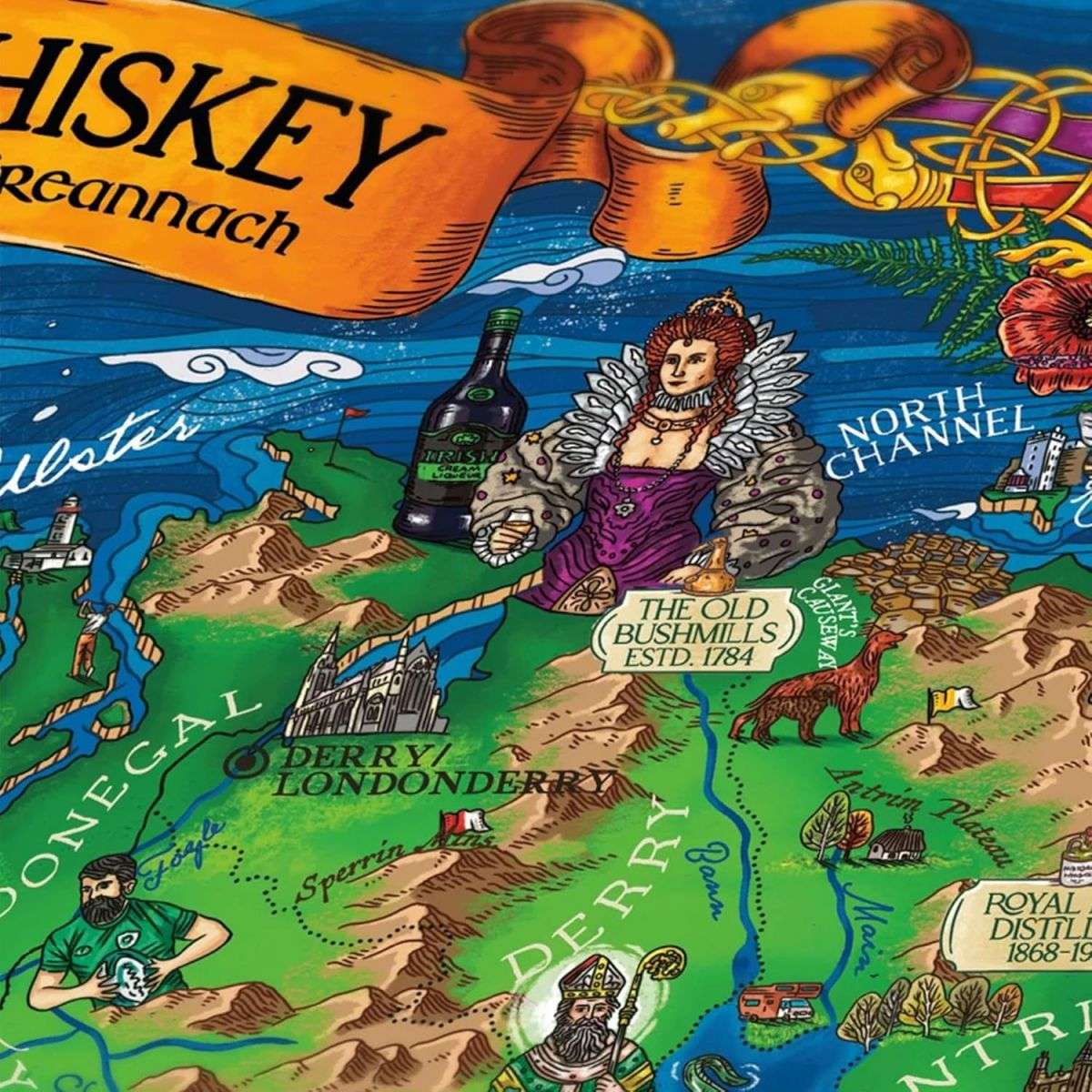 Water and Wines Ireland Whiskey Puzzle