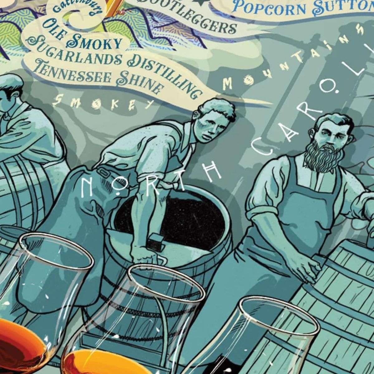 Water and Wines Kentucky & Tennessee Whiskey Puzzle