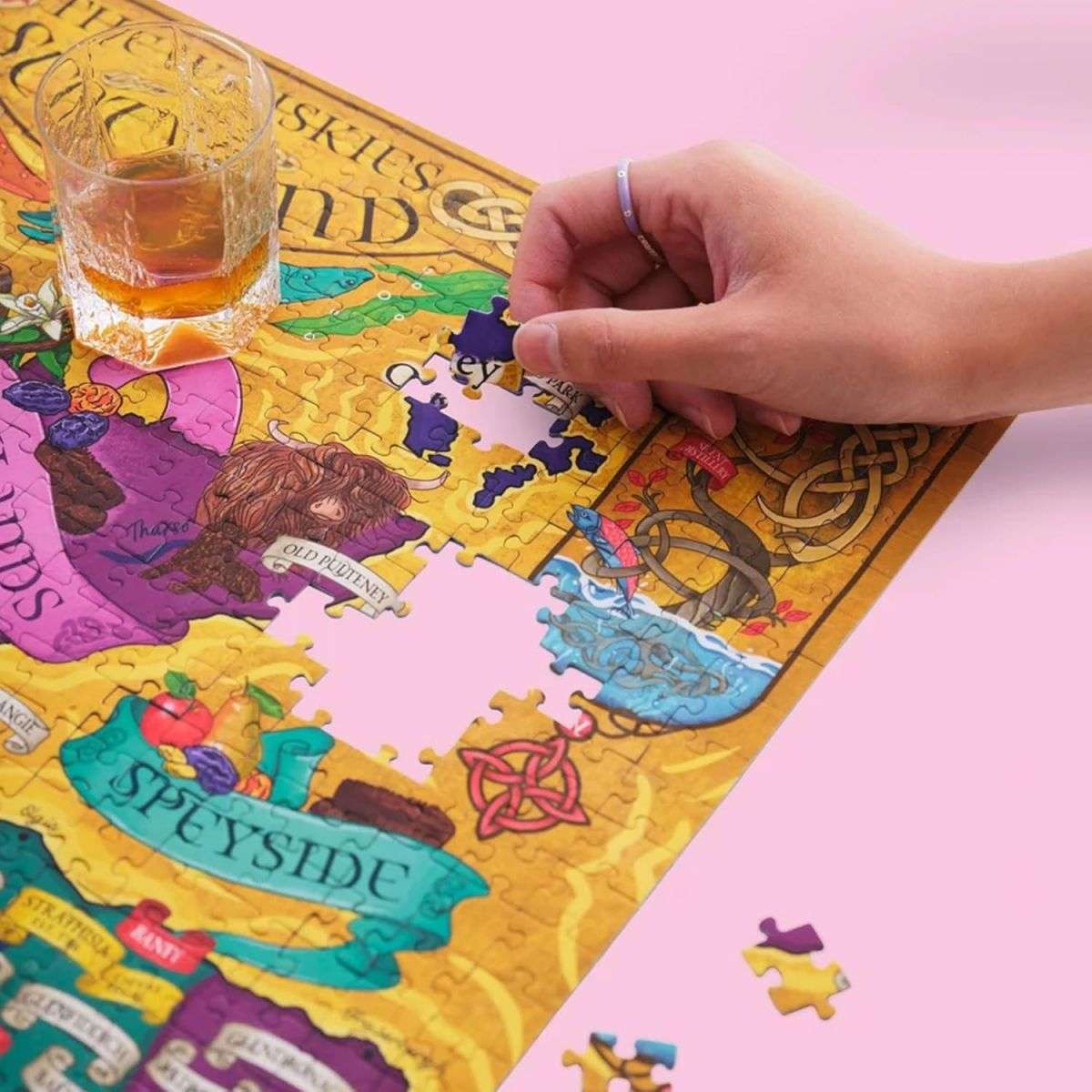 Water and Wines Scotland Whiskey Puzzle