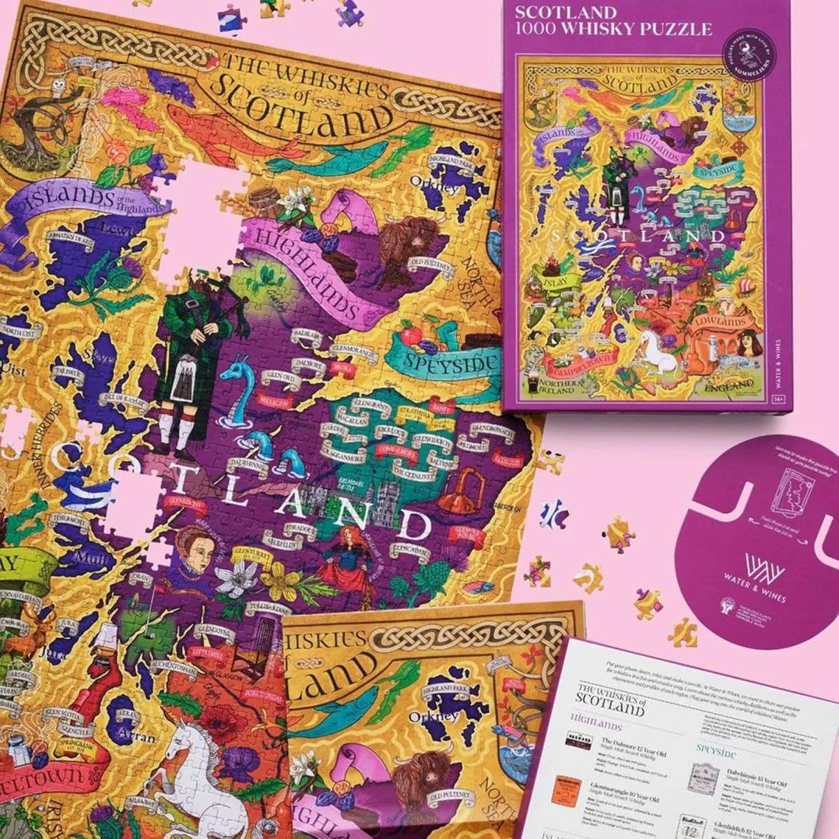 Water and Wines Scotland Whiskey Puzzle
