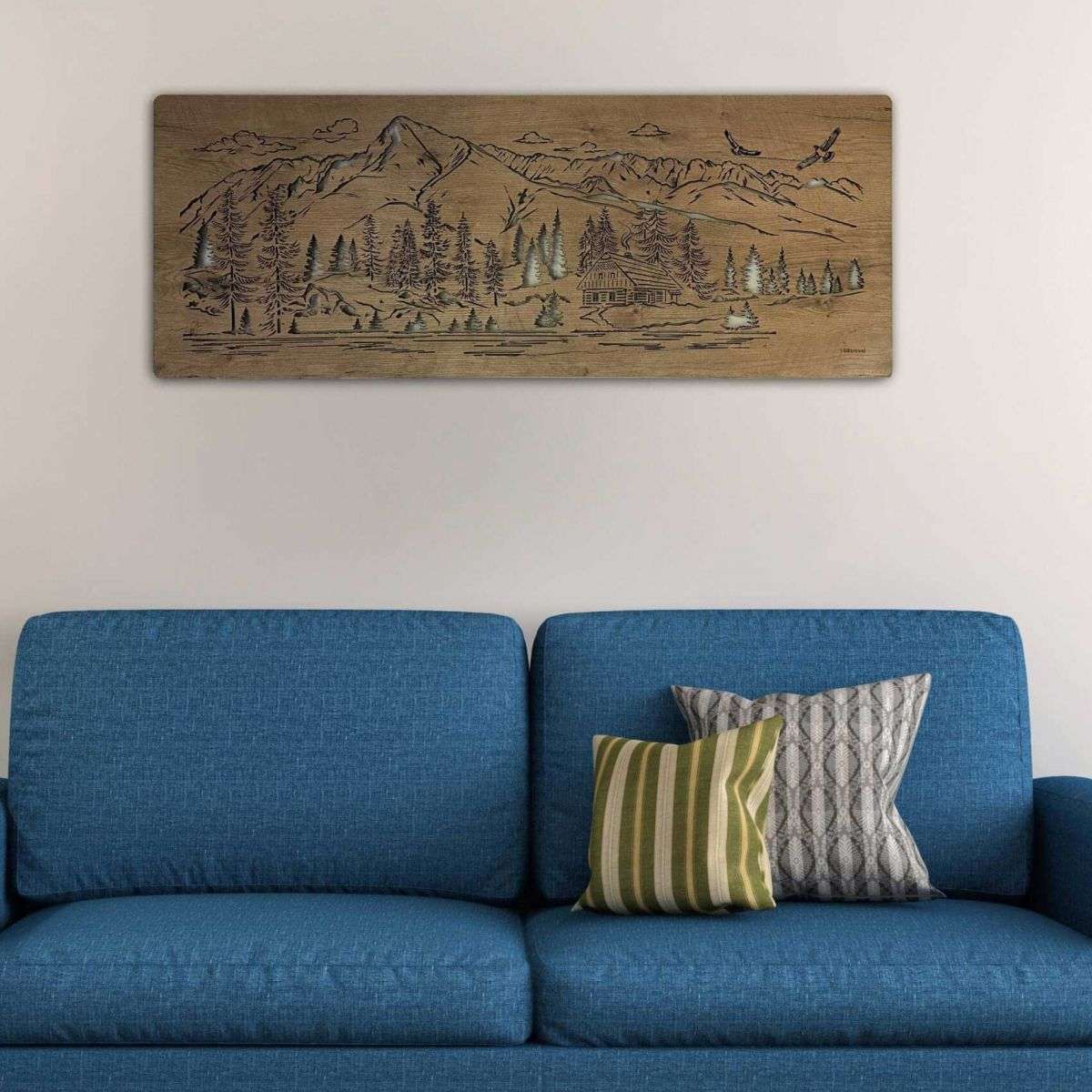 Cottage in the mountains - luminous image