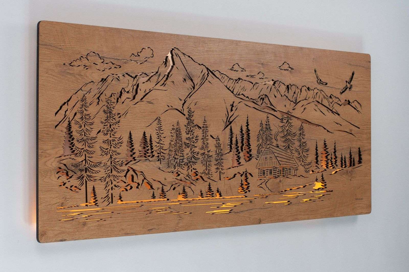 Cottage in the mountains - luminous image