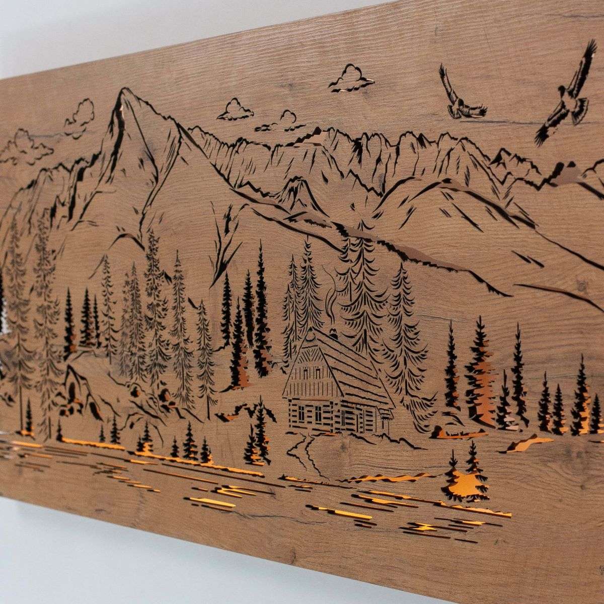 Cottage in the mountains - luminous image