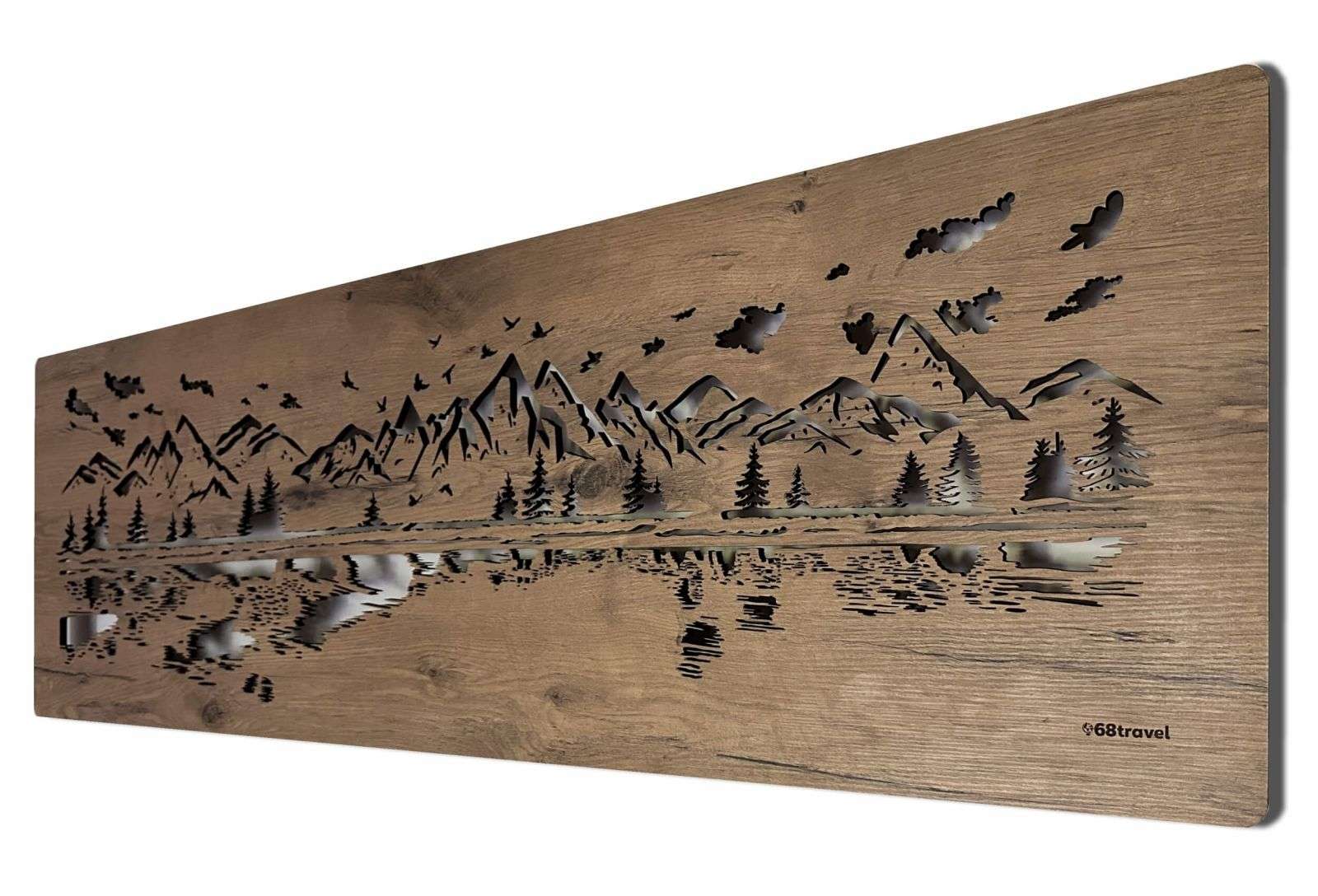 Lake in the mountains - illuminated picture