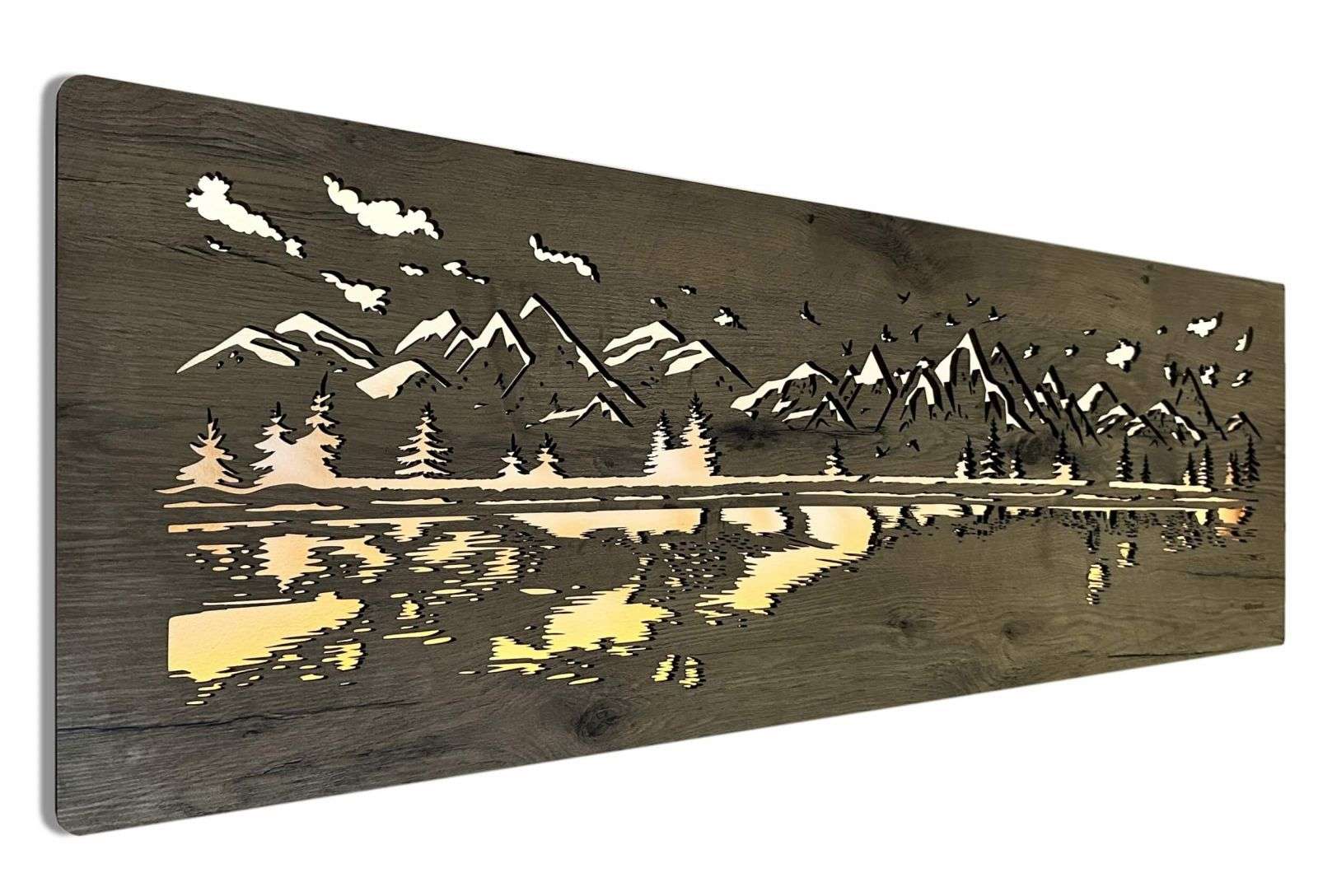 Lago in montagna - quadro illuminato